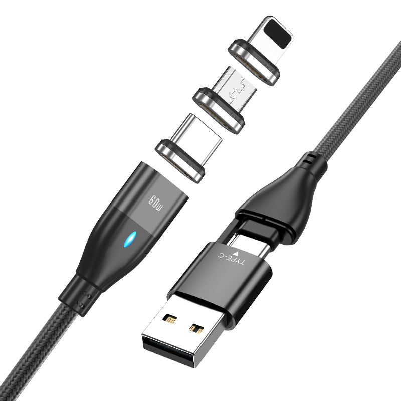 Cablu USB Magnetic de Incarcare si Transfer de Date 6 in 1 - Vreau Chestii