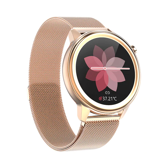 Smartwatch pentru Monitorizarea Functiilor Vitale (Rose Gold) - Vreau Chestii